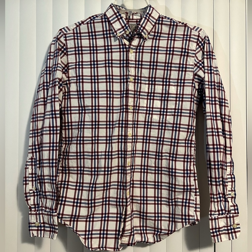 J.Crew Men’s Plaid Button Down, S